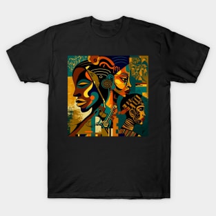 African Print Design T-Shirt